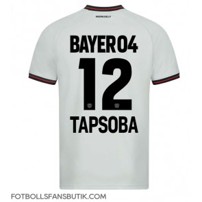 Bayer Leverkusen Edmond Tapsoba #12 Replika Bortatröja 2023-24 Kortärmad